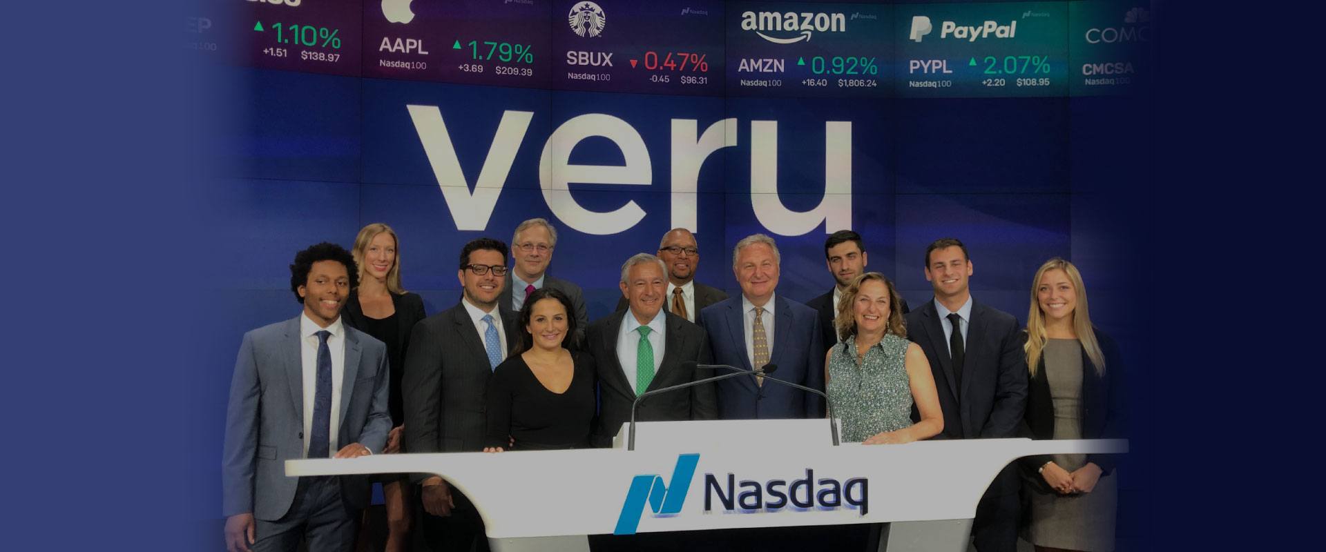 Veru Team at NASDAQ
